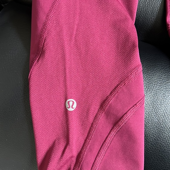 Lululemon Pace Rival Leggings size 4 (small)pants Maroon Dark Adobe Burgandy Red - Picture 7 of 8